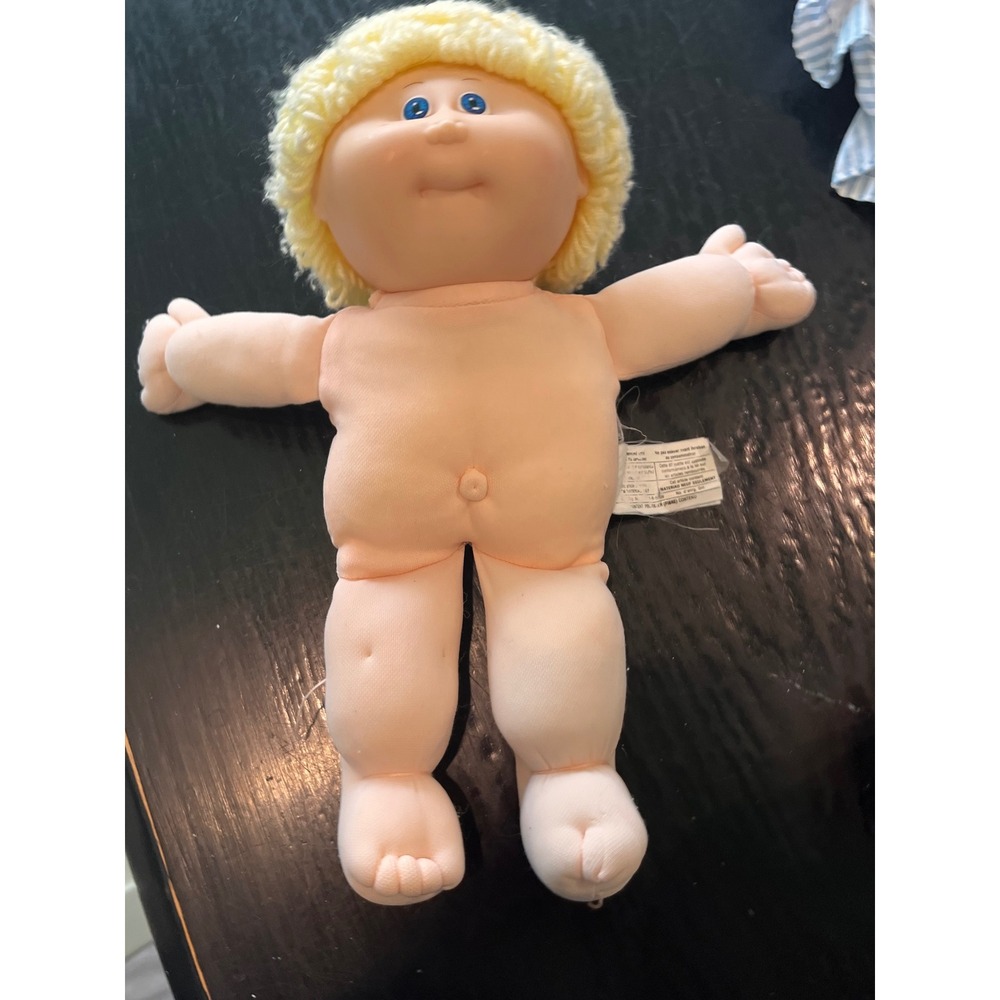 Vintage 1980s Cabbage Patch Doll Blonde Hair Blue Eyes - Picture 8 of 11
